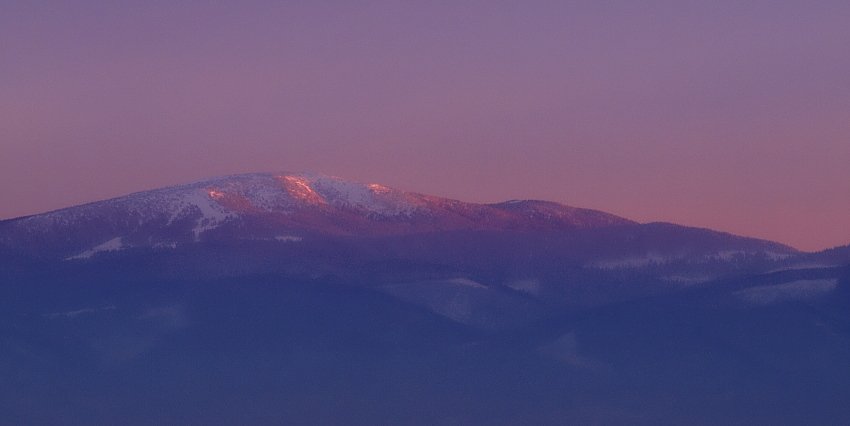Pilsko w ostatnich promieniach