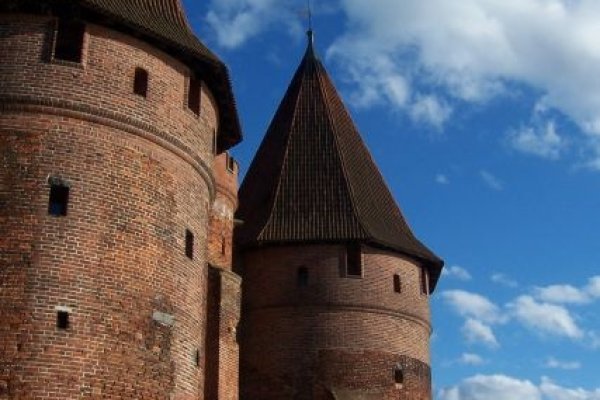 zachodnia część zamku w Malborku
