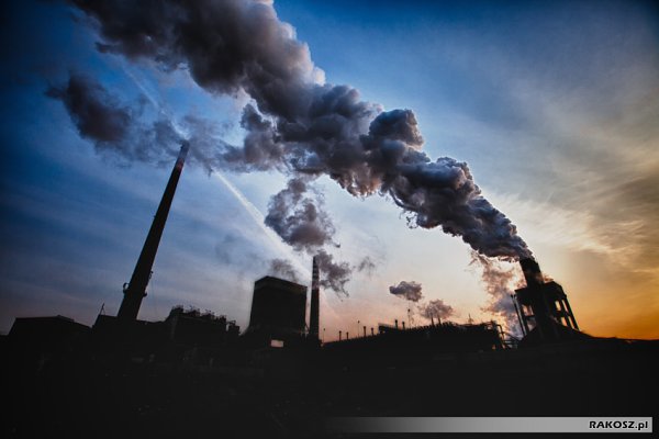 Pierwszy śląski zachód Słońca....