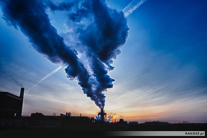 Pierwszy śląski zachód Słońca....