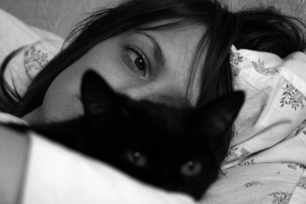 Właścicielka i jej kot...