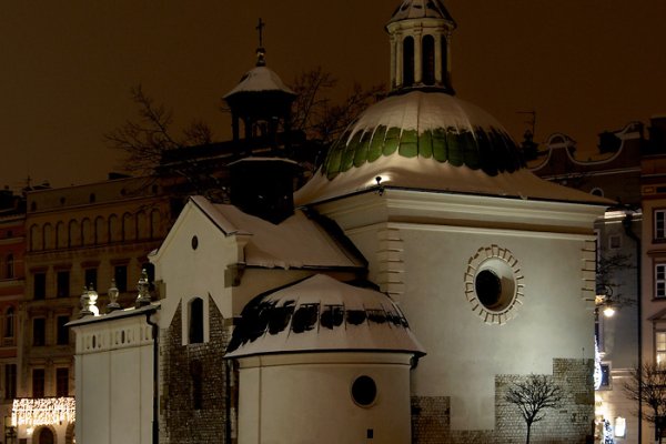 Nocny spacer po Krakowie: Kościół św. Wojciecha